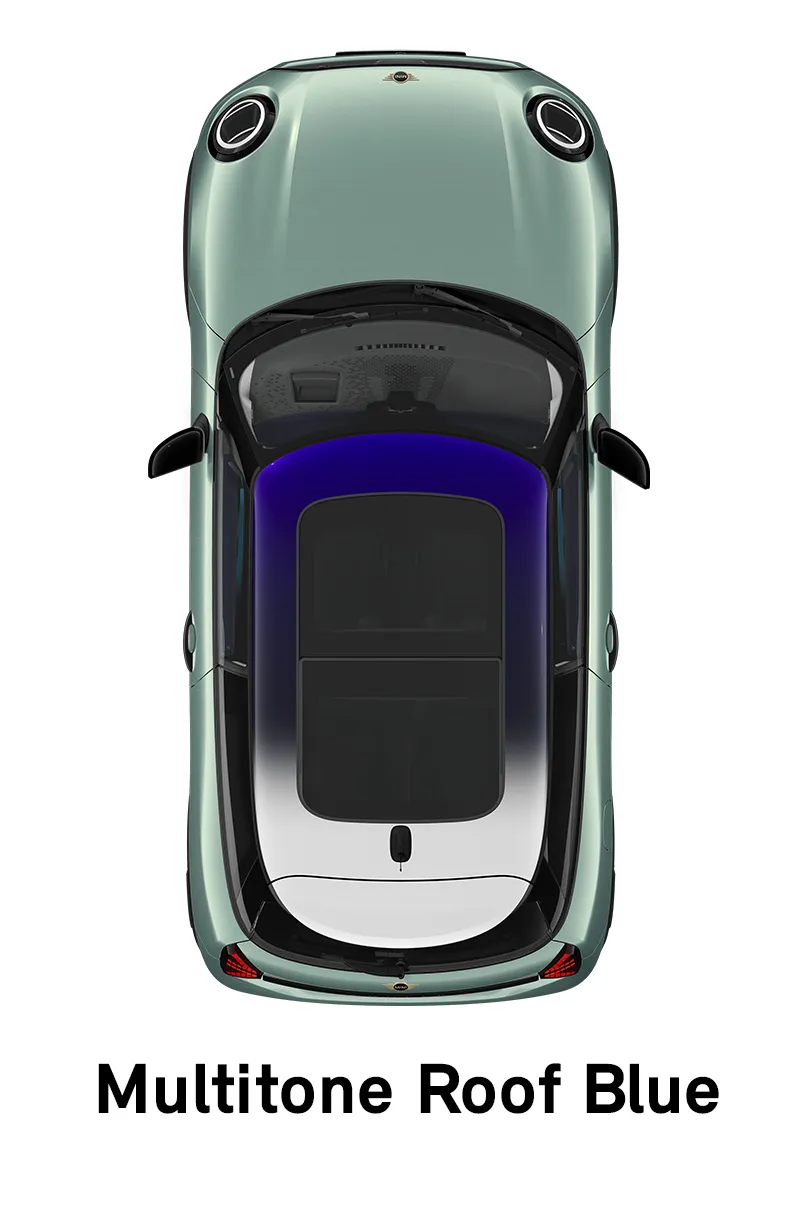 MINI krov: Plavi višenijansni krov