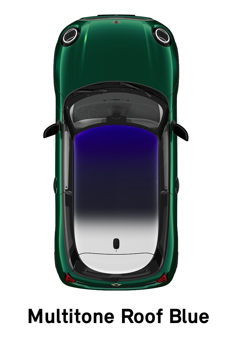 MINI krov: Plavi višenijansni krov