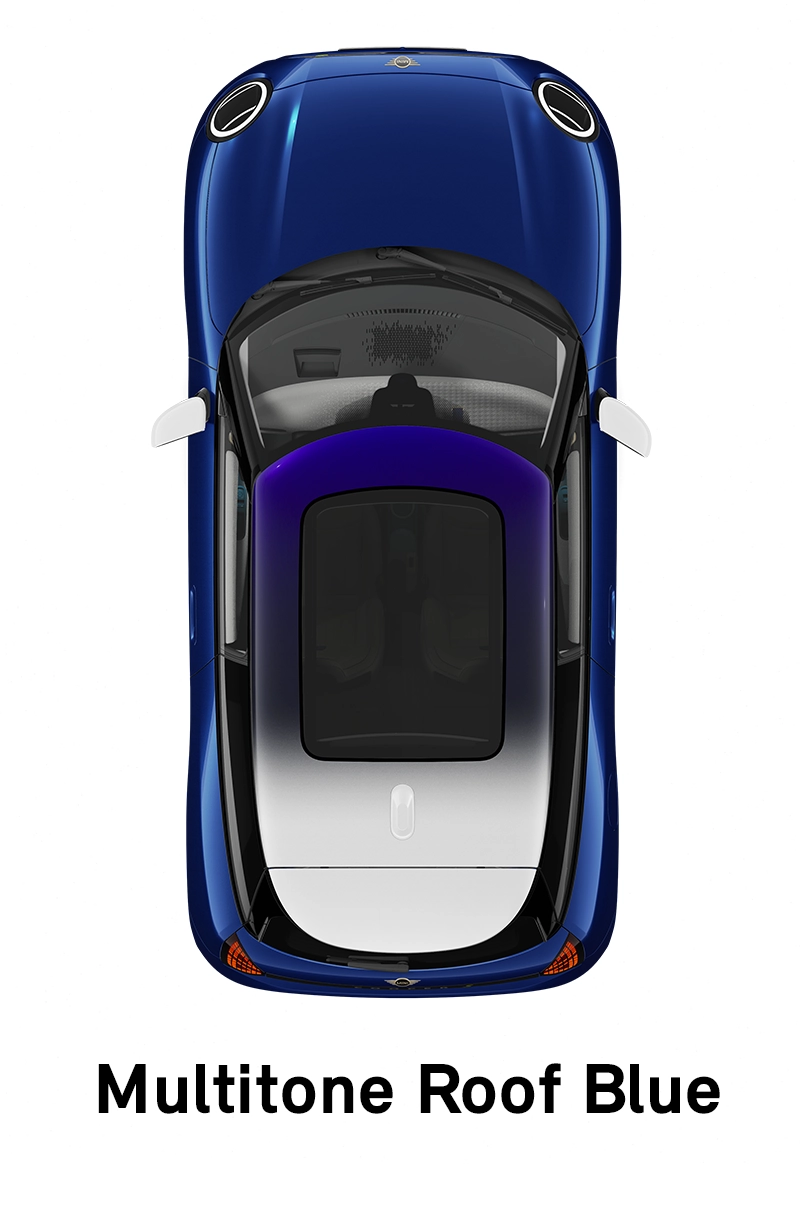 MINI krov: Plavi višenijansni krov