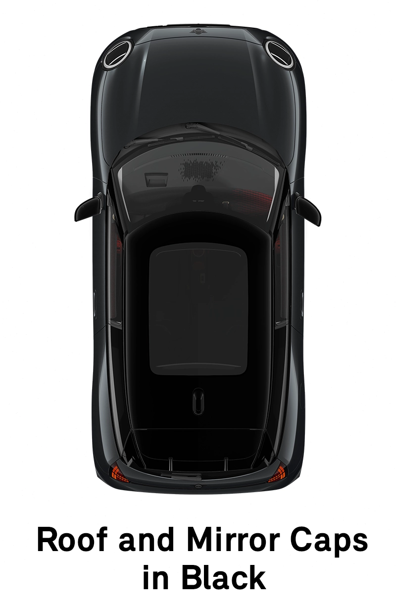 MINI krov: Crni krov i poklopci retrovizora