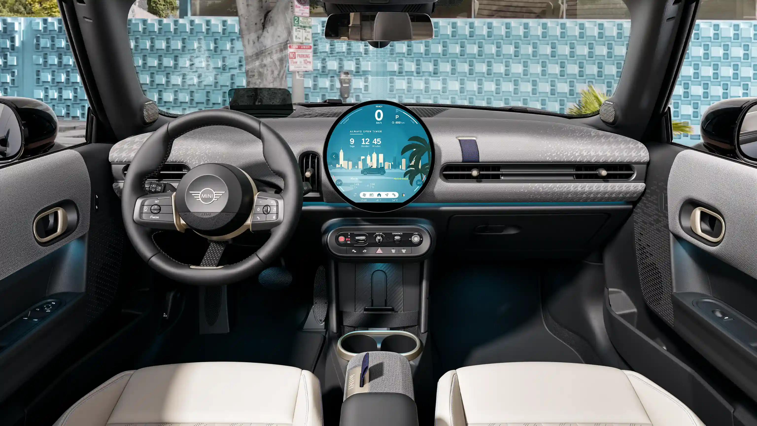 Detaljni prikaz komandne table MINI Cooper Kabrioleta