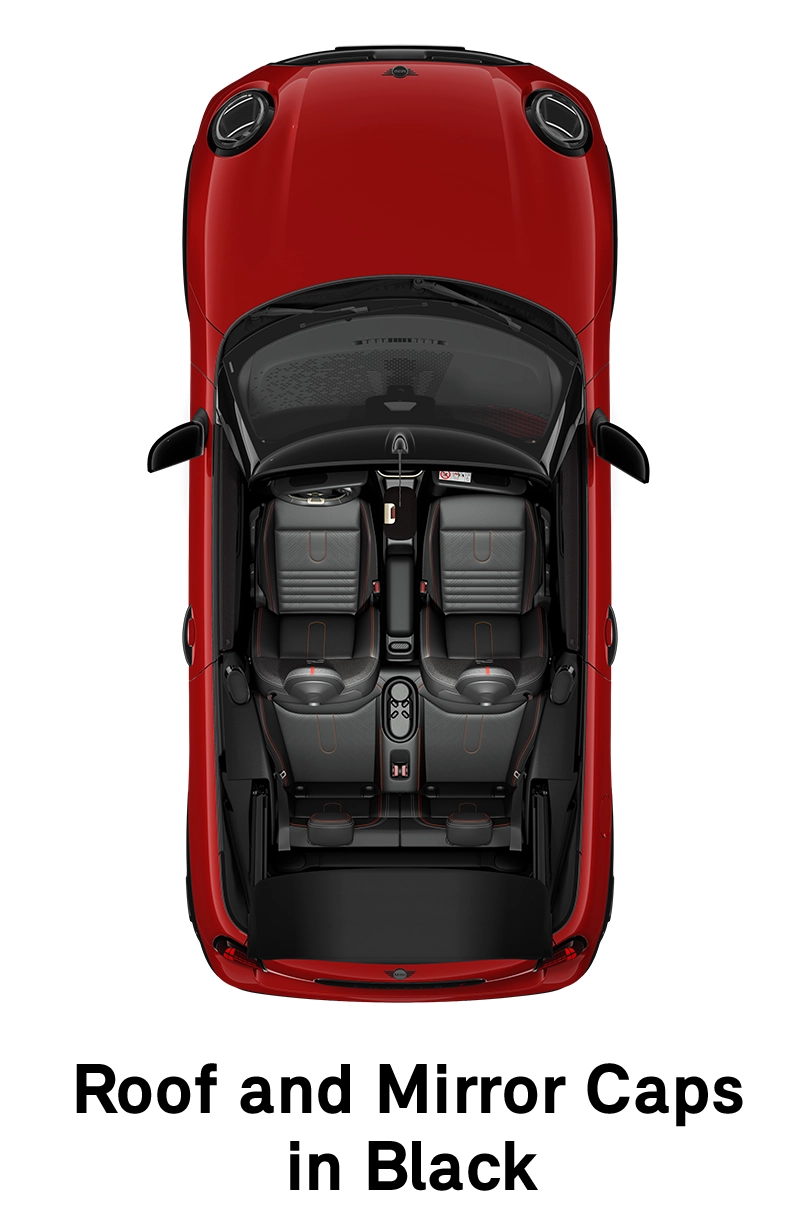MINI krov: Crni krov i poklopci retrovizora