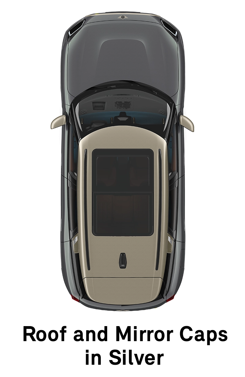 MINI krov: Srebrni krov i poklopci retrovizora