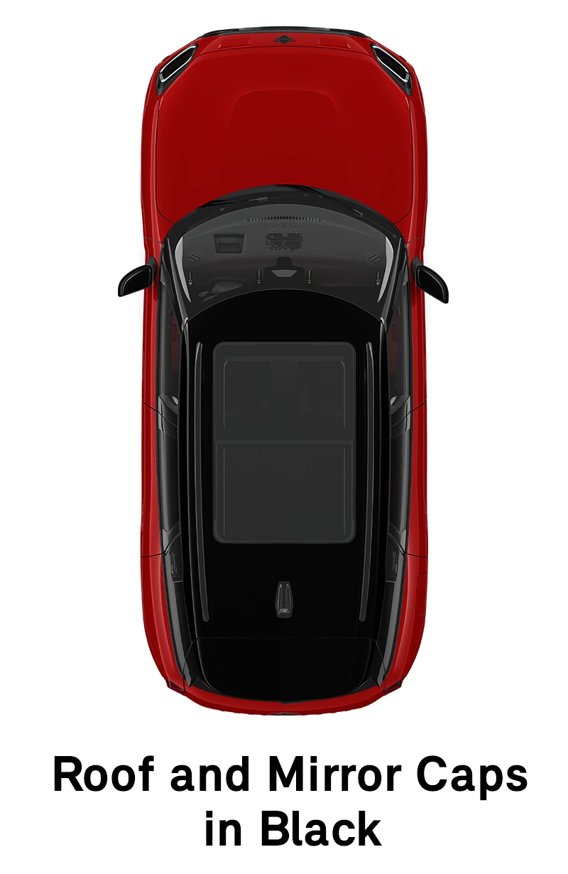 MINI krov: Crni krov i poklopci retrovizora