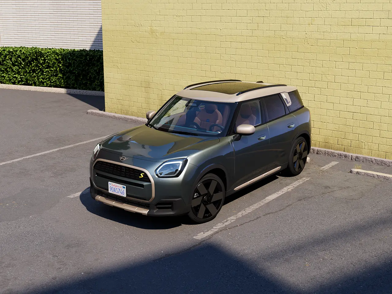 Video koji detaljno prikazuje unutrašnjost i spoljašnjost MINI Countryman-a. Kamera se nalazi preko kontrolne table, ističući elemente dizajna.