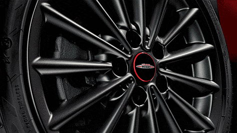 MINI John Cooper Works – plutajući poklopac felne – crvene i crne boje